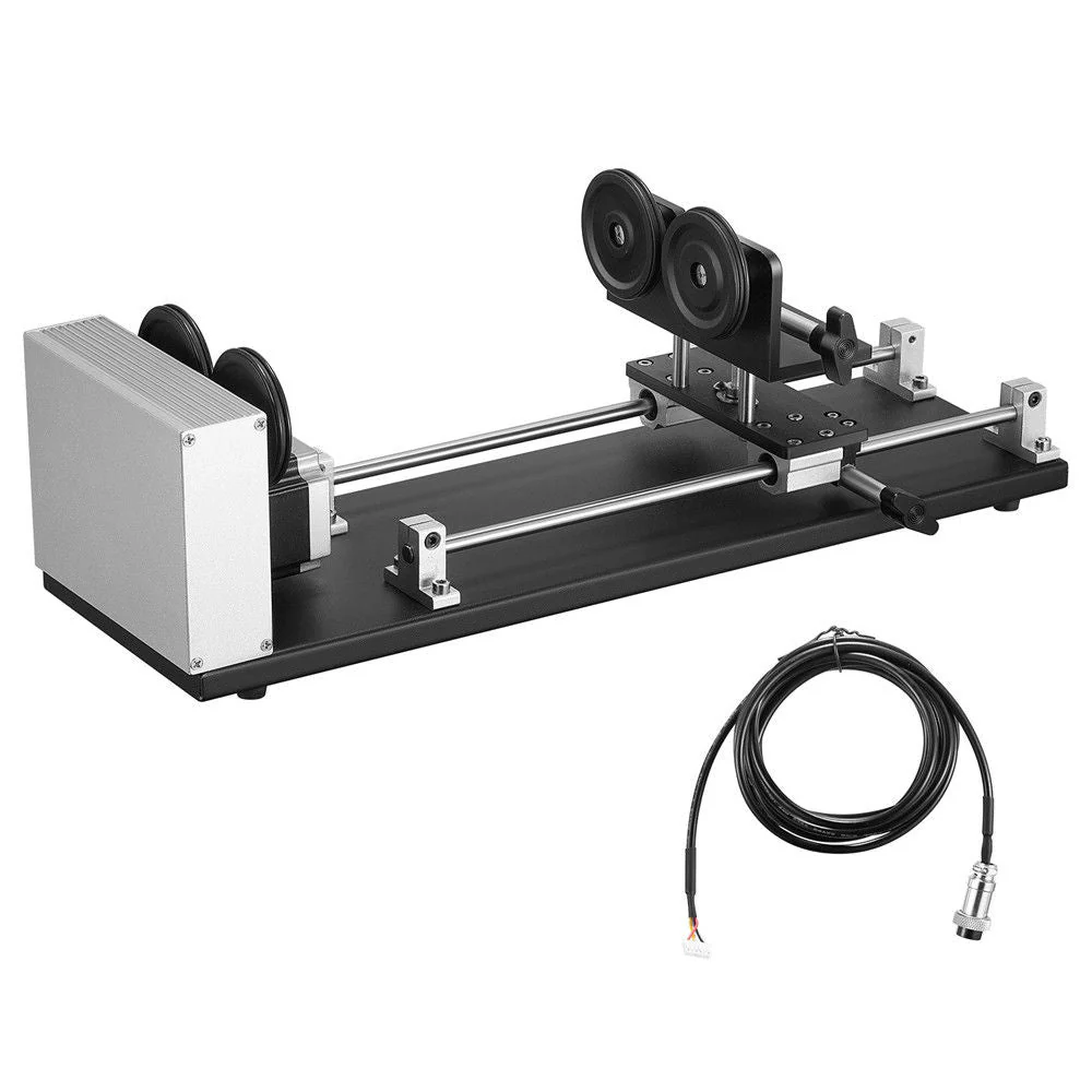 Monport 4-Wheel Rotary Axis with 360 Degree Rotation for 50W~150W CO2 Laser Engraver - Image 3