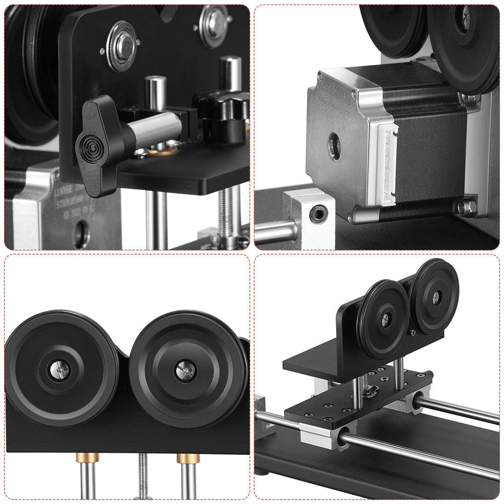 Monport 4-Wheel Rotary Axis with 360 Degree Rotation for 50W~150W CO2 Laser Engraver - Image 4
