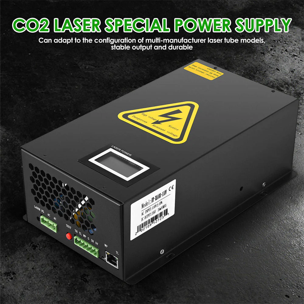 Monport 100W Laser Power Supply with Real-time Data for CO2 Laser Engraver - Image 4