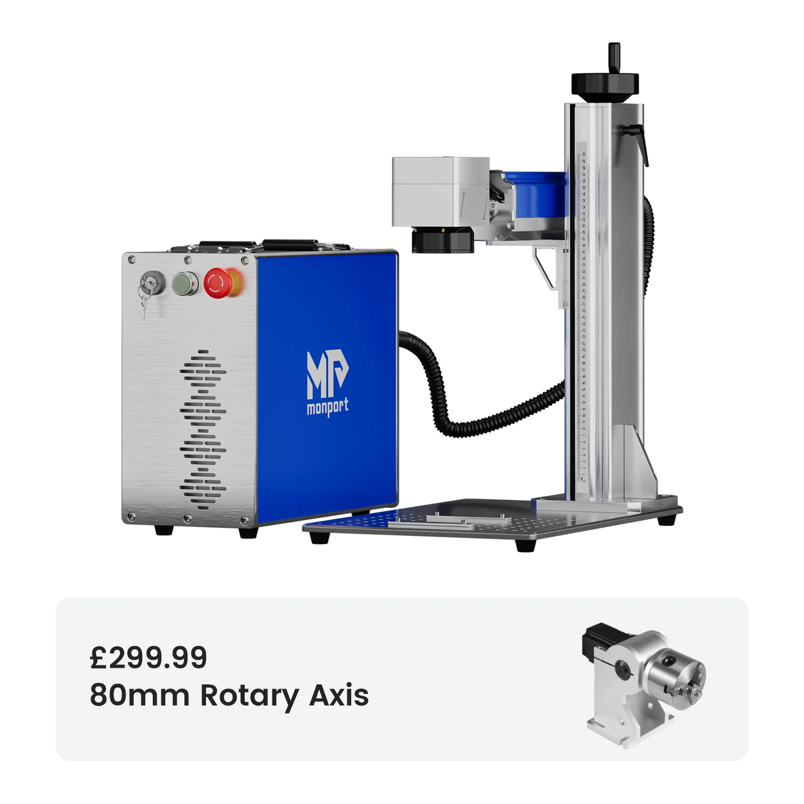 Monport 30/50W (7.9" x 7.9") Fiber Laser Engraver & Marking Machine with CE Approval - Image 12