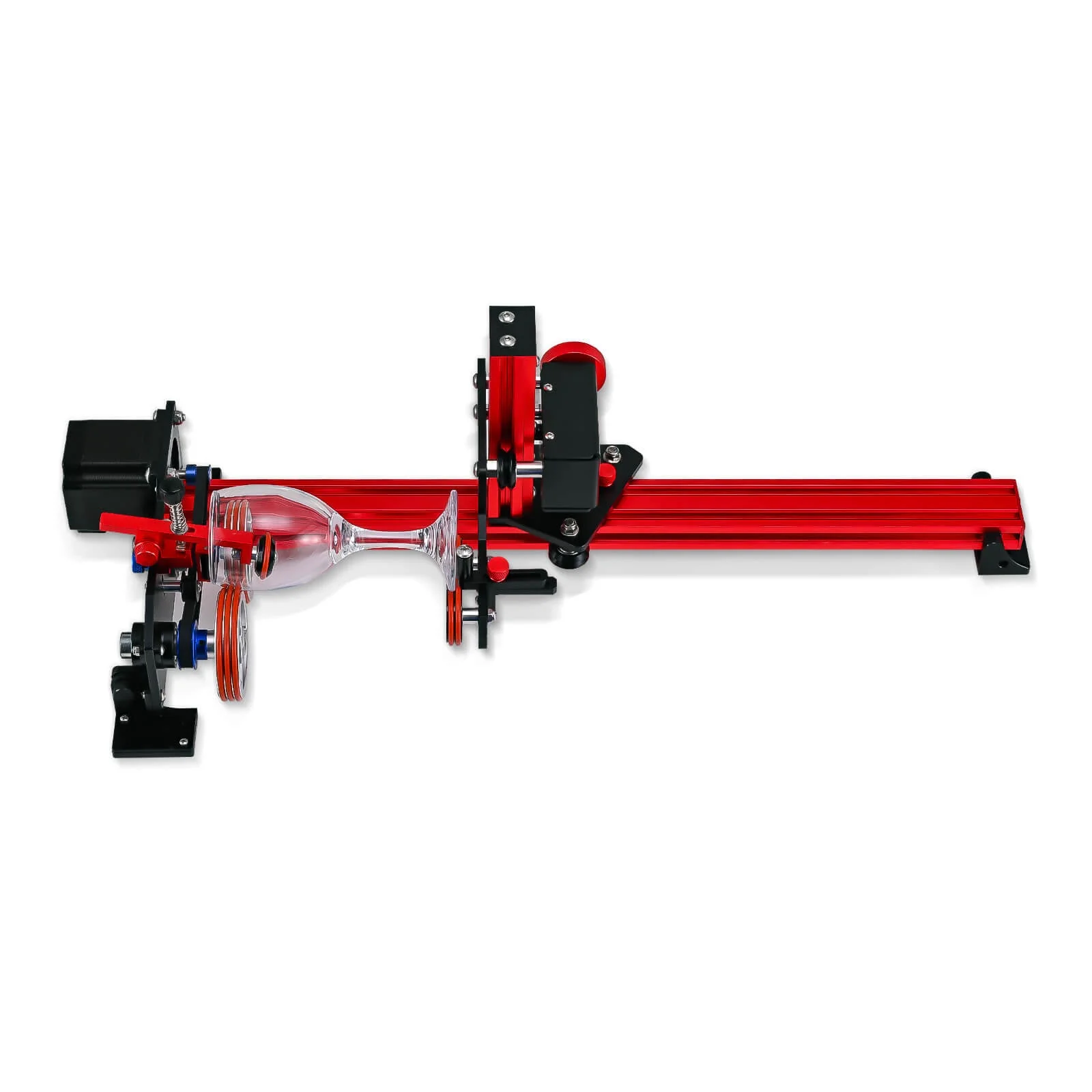 Monport 4-Wheel Lifting Rotary Axis with 360° Rotation for 60W~150W CO2 Laser Engraver - Image 6