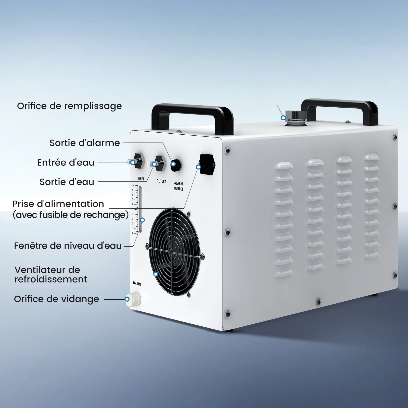 Monport 9L CW-3000 Water Cooling System for 30W-65W CO2 Laser Engraver - Image 7