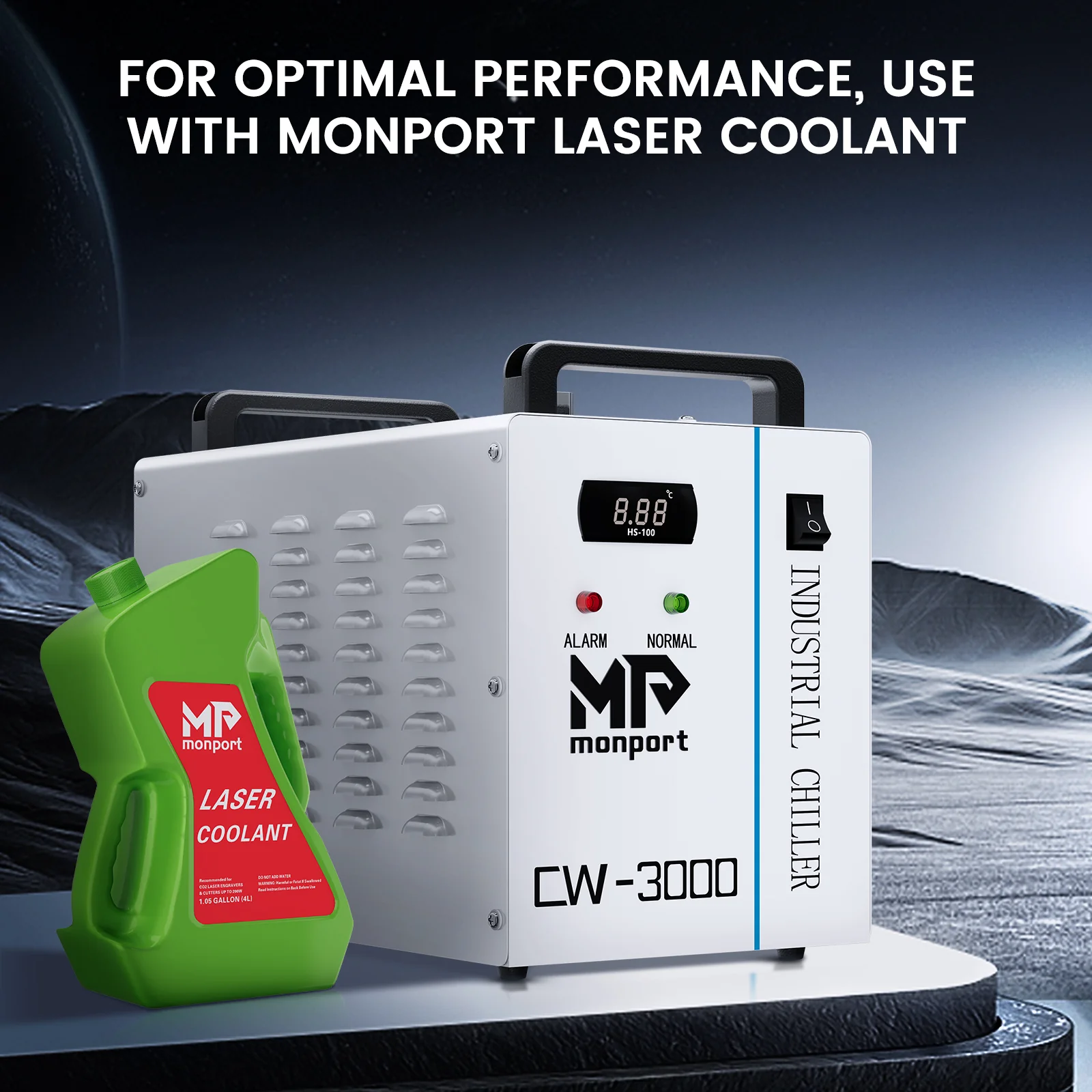 Monport 9L CW-3000 Water Cooling System for 30W-65W CO2 Laser Engraver - Image 8