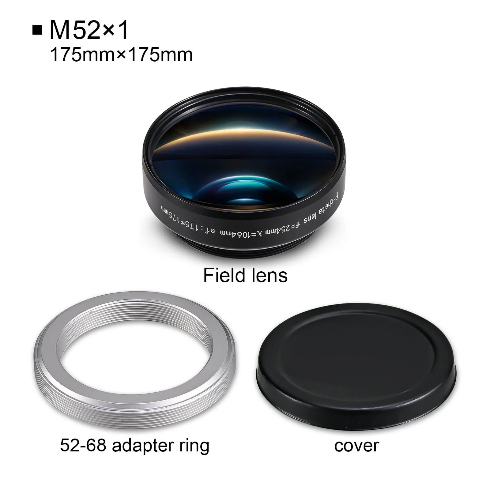 Monport F-theta M52 175mm*175mm Replacement Optical Scanning Lens for Fiber Laser Engraver - Image 6