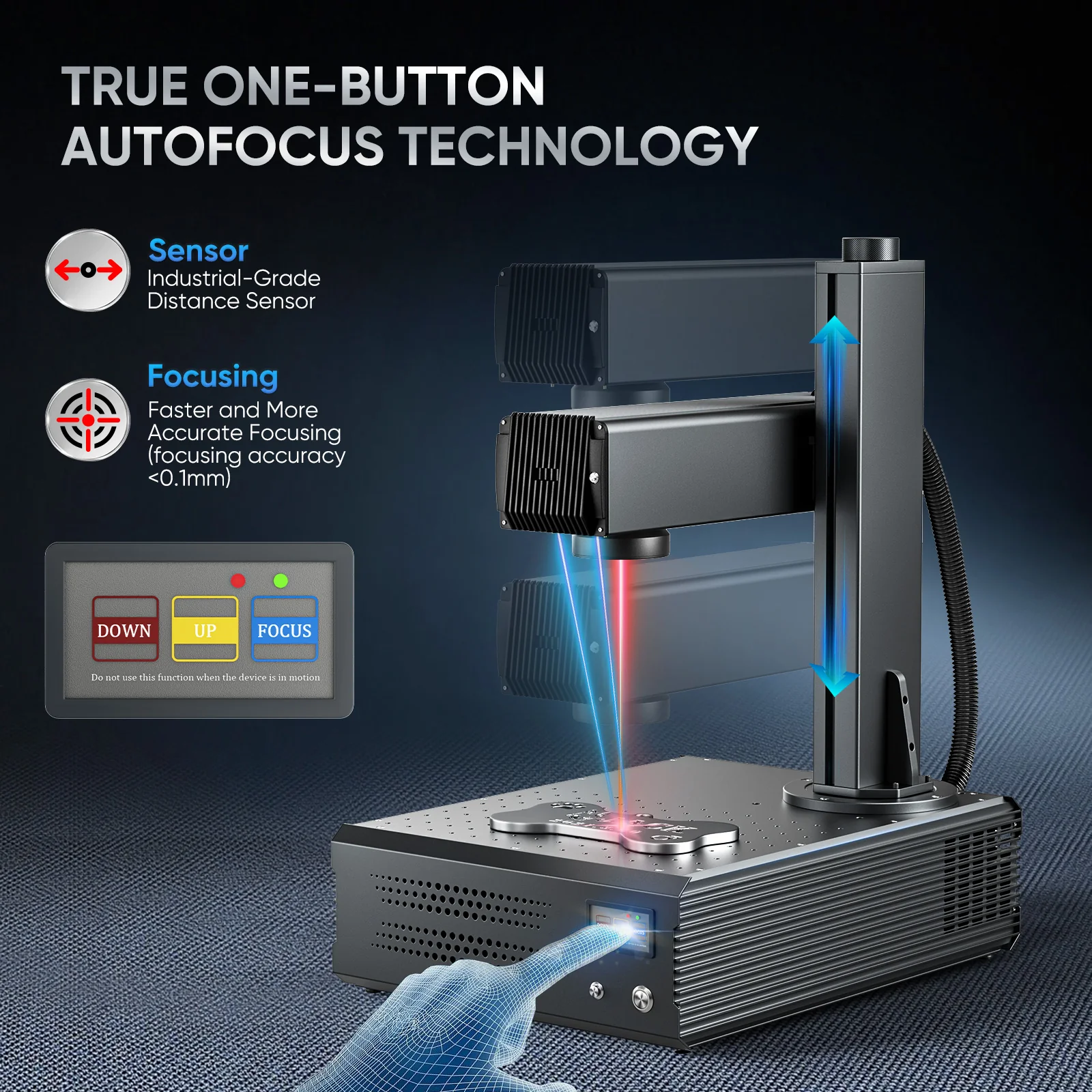 Monport GA 100W Upgraded Integrated MOPA Fiber Laser Engraver & Marking Machine with Auto Focus - Image 4