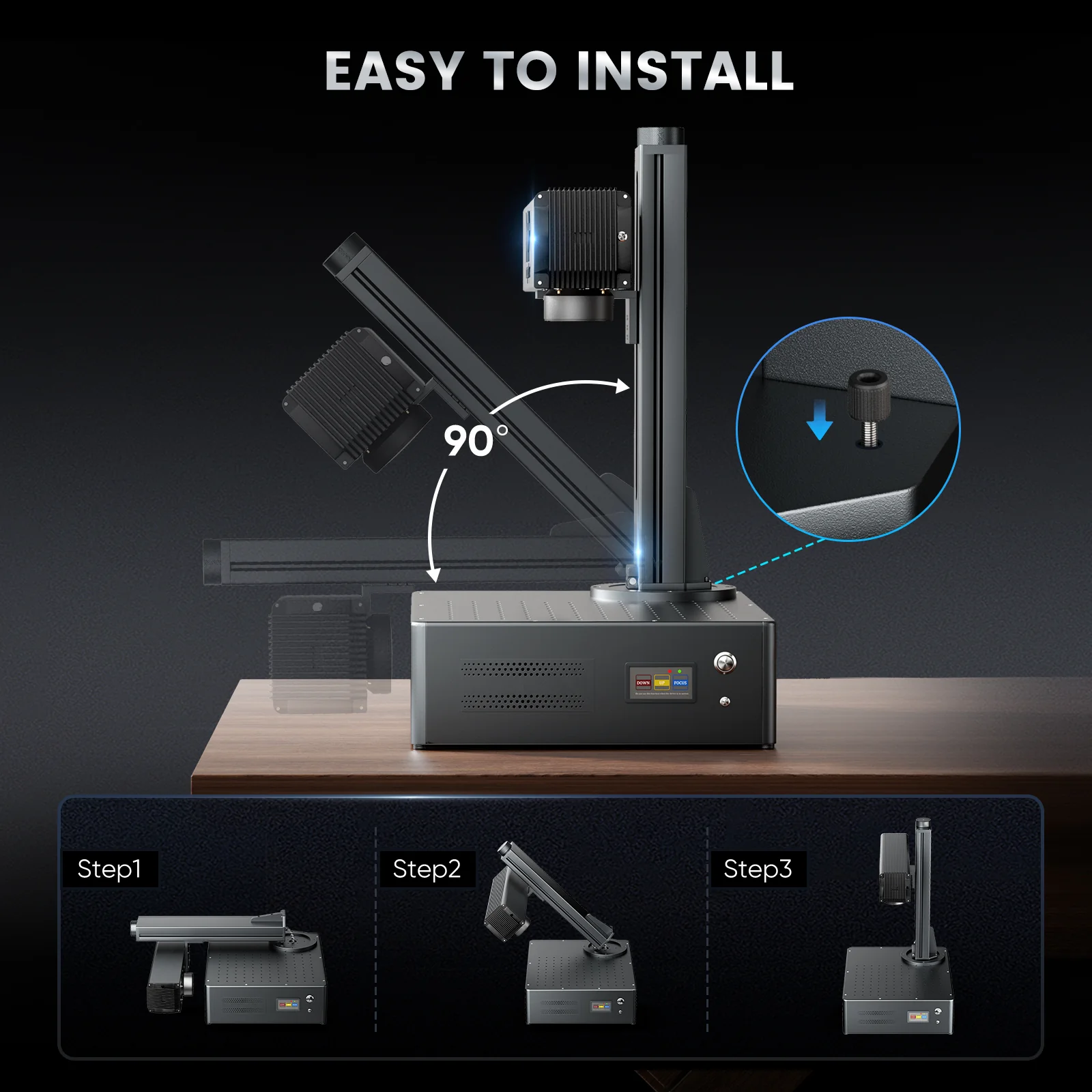 Monport GA 20W Integrated Fiber Laser Engraver & Marking Machines with Auto Focus - Image 11
