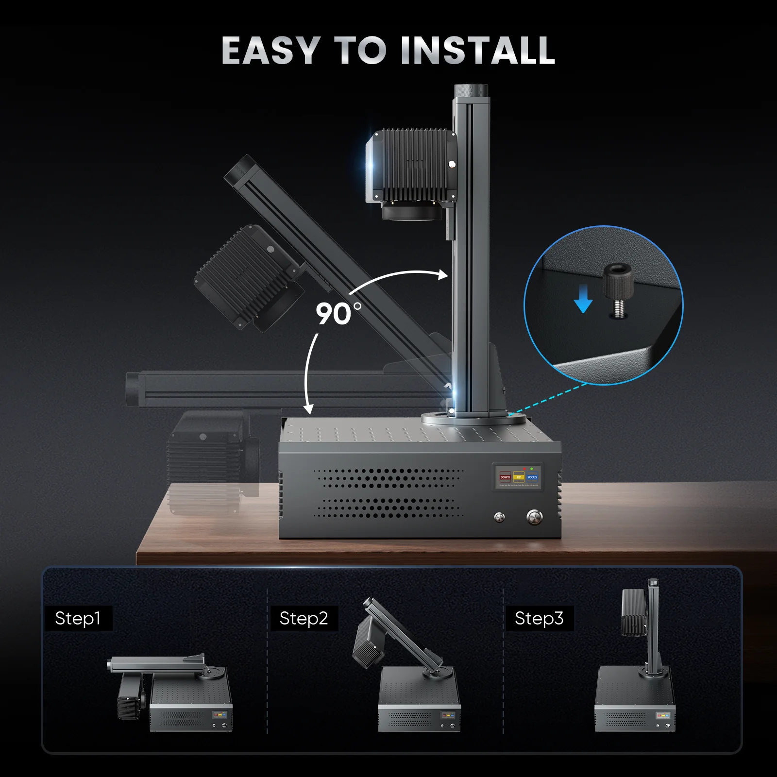 Monport GA 50W Integrated Fiber Laser Engraver & Marking Machines with Auto Focus - Image 10