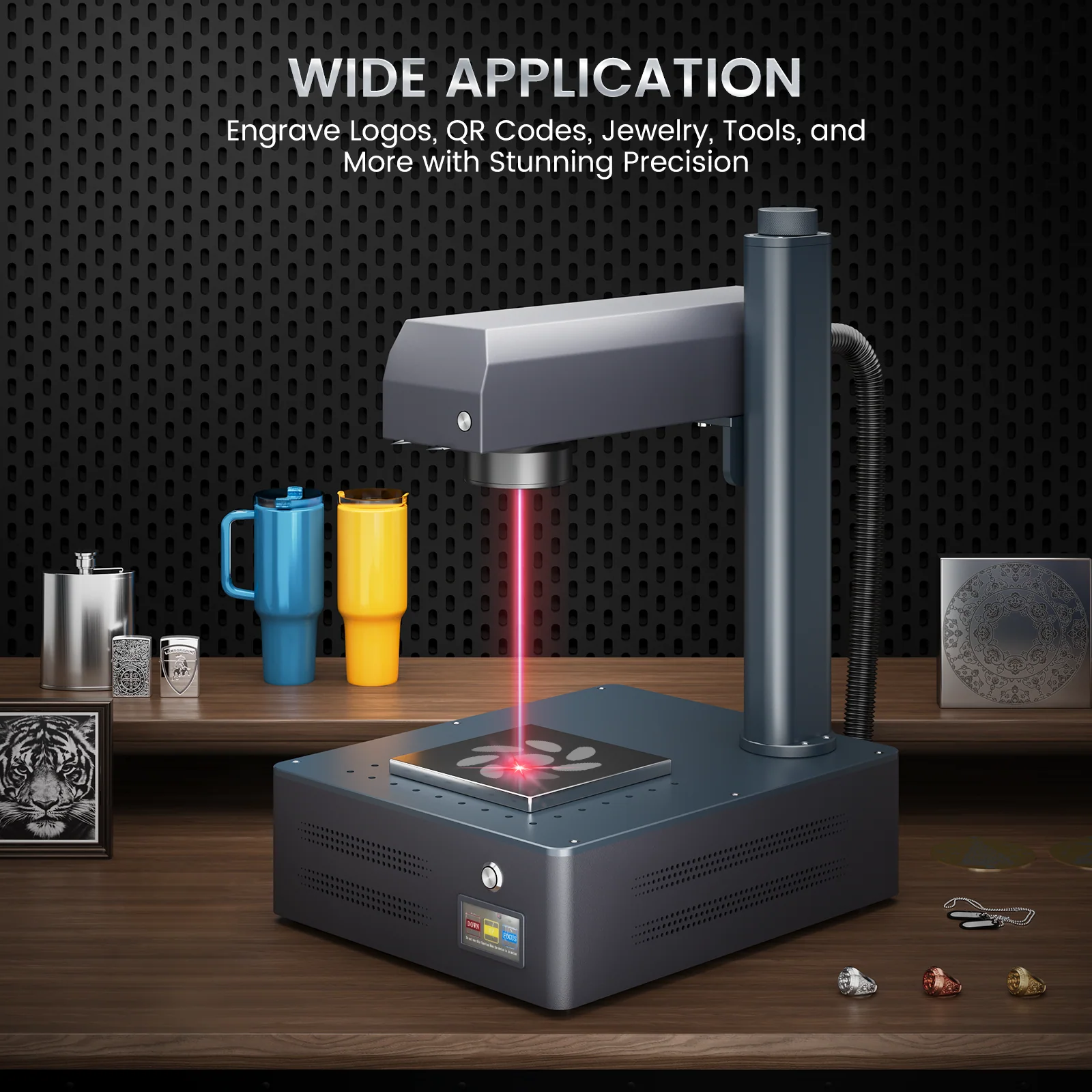 Monport GM 30W Pro Integrated Fiber Laser Engraver & Marking Machine with AutoFocus - Image 8