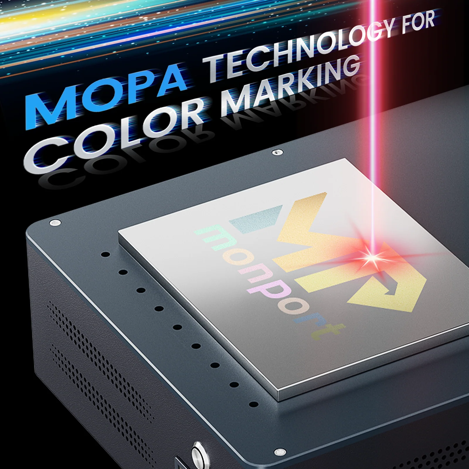 Monport GM 60W Pro Integrated MOPA Fiber Laser Engraver & Marking Machine with AutoFocus - Image 10