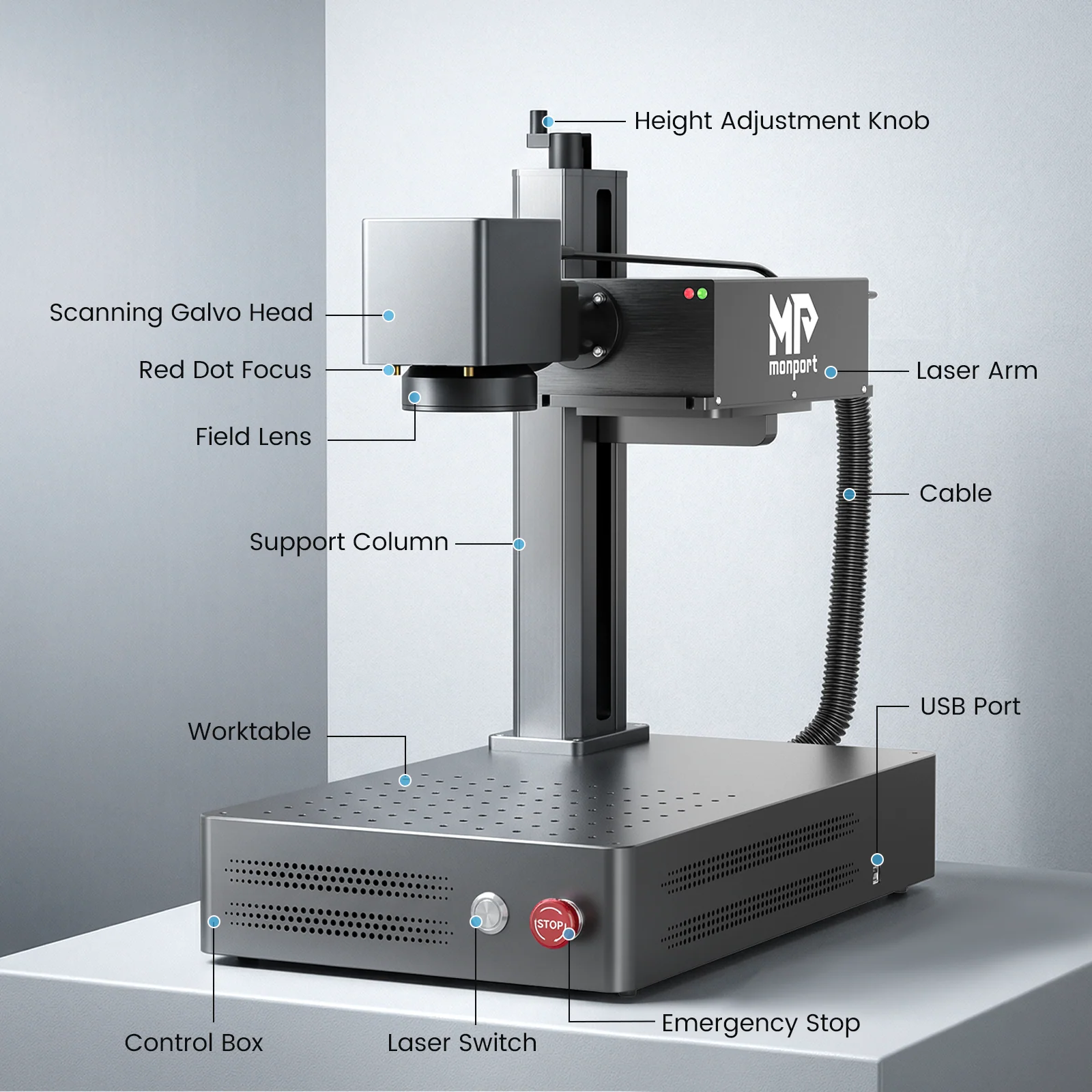 Monport GM 6W/10W UV Laser Engraver & Marking Machine - Image 5