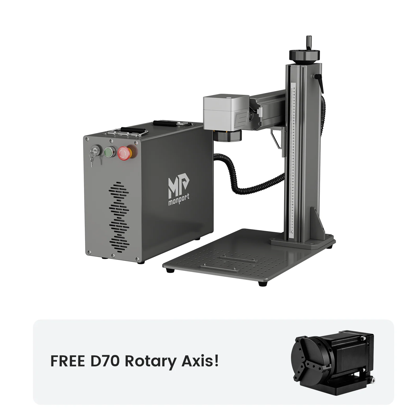 Monport GPro 30W Split MOPA Fiber Laser Engraver & Marking Machine With Manual Focus - Image 3