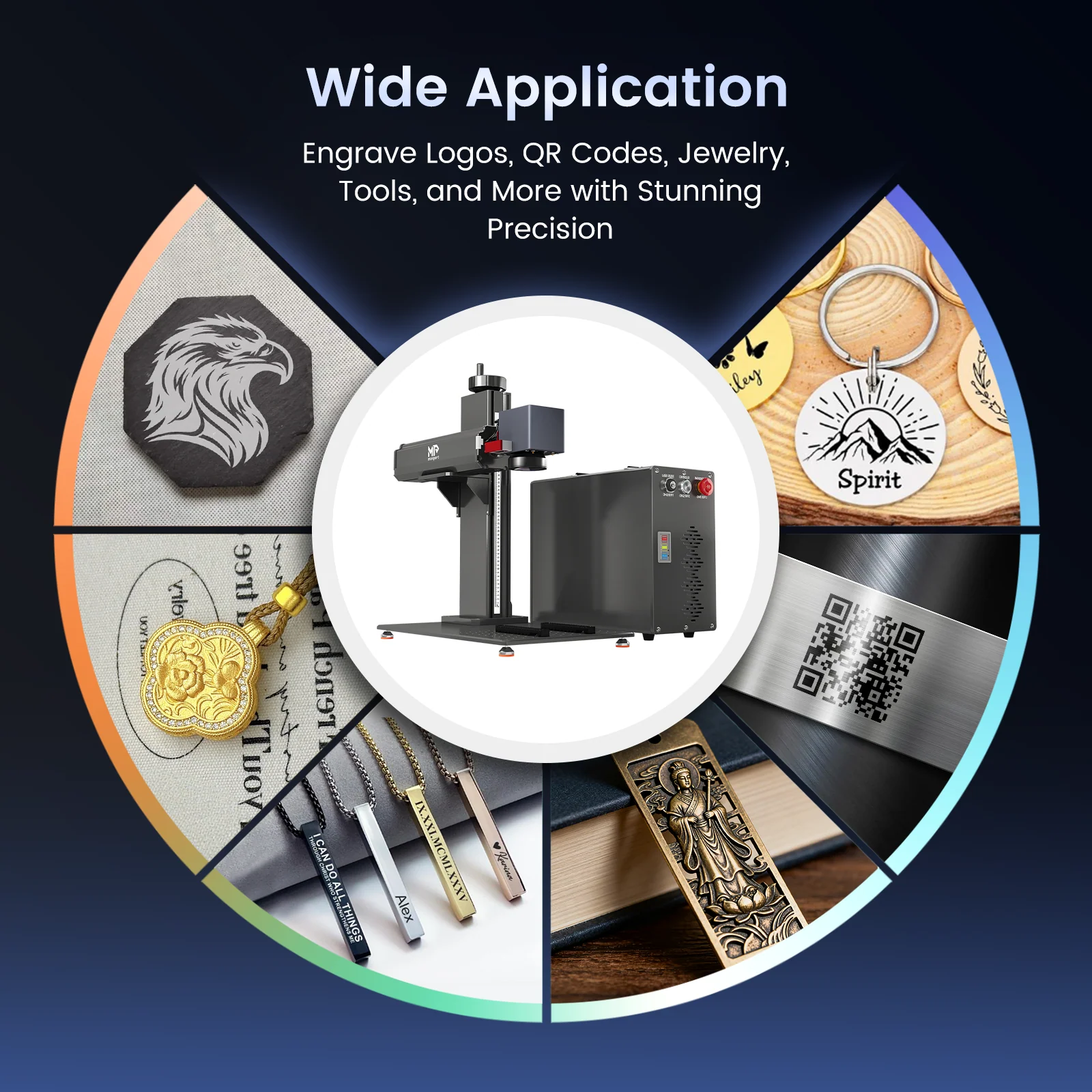 Monport GT 100W Split MOPA Fiber Laser Engraver & Color Marking Machine With AutoFocus - Image 19