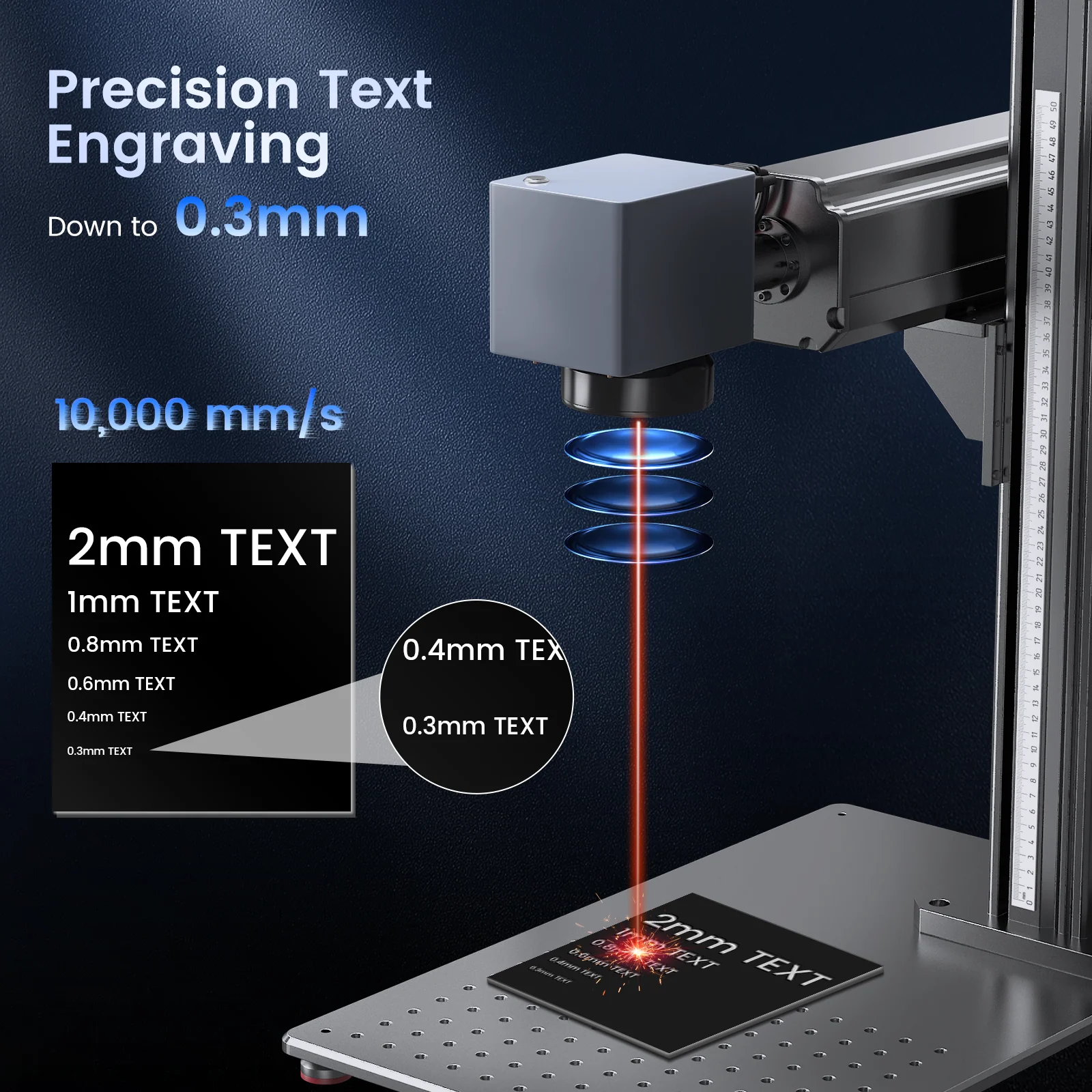 Monport GT 100W Split MOPA Fiber Laser Engraver & Color Marking Machine With AutoFocus - Image 9