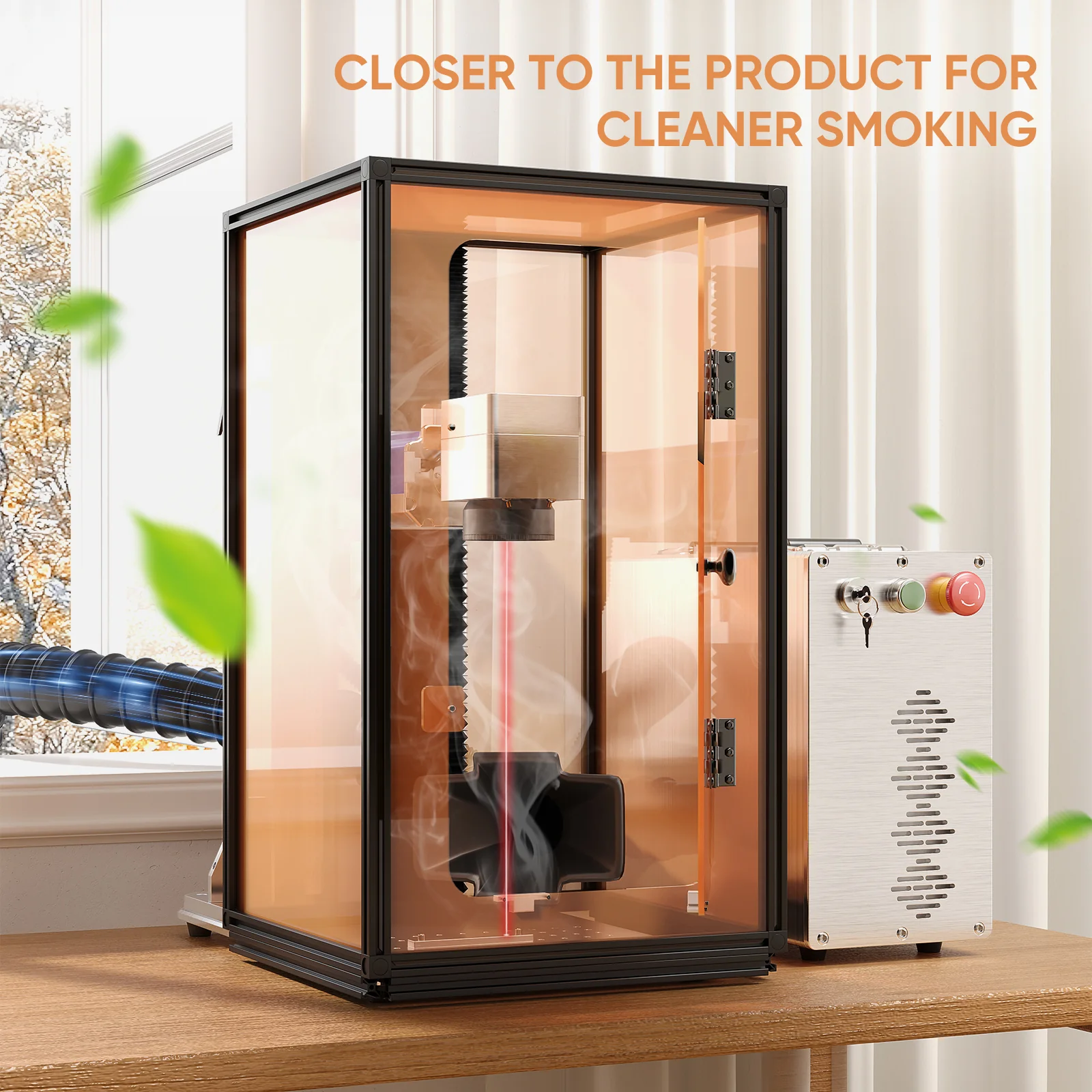 Monport Laser Engraver Enclosure for GQ, GPro And GT Fiber Laser (with Door Protection Switch) - Image 9