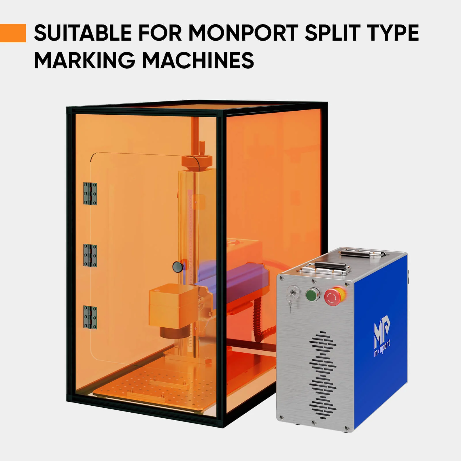 Monport Laser Engraver Enclosure for Split & Integrated Fiber Laser - Image 3