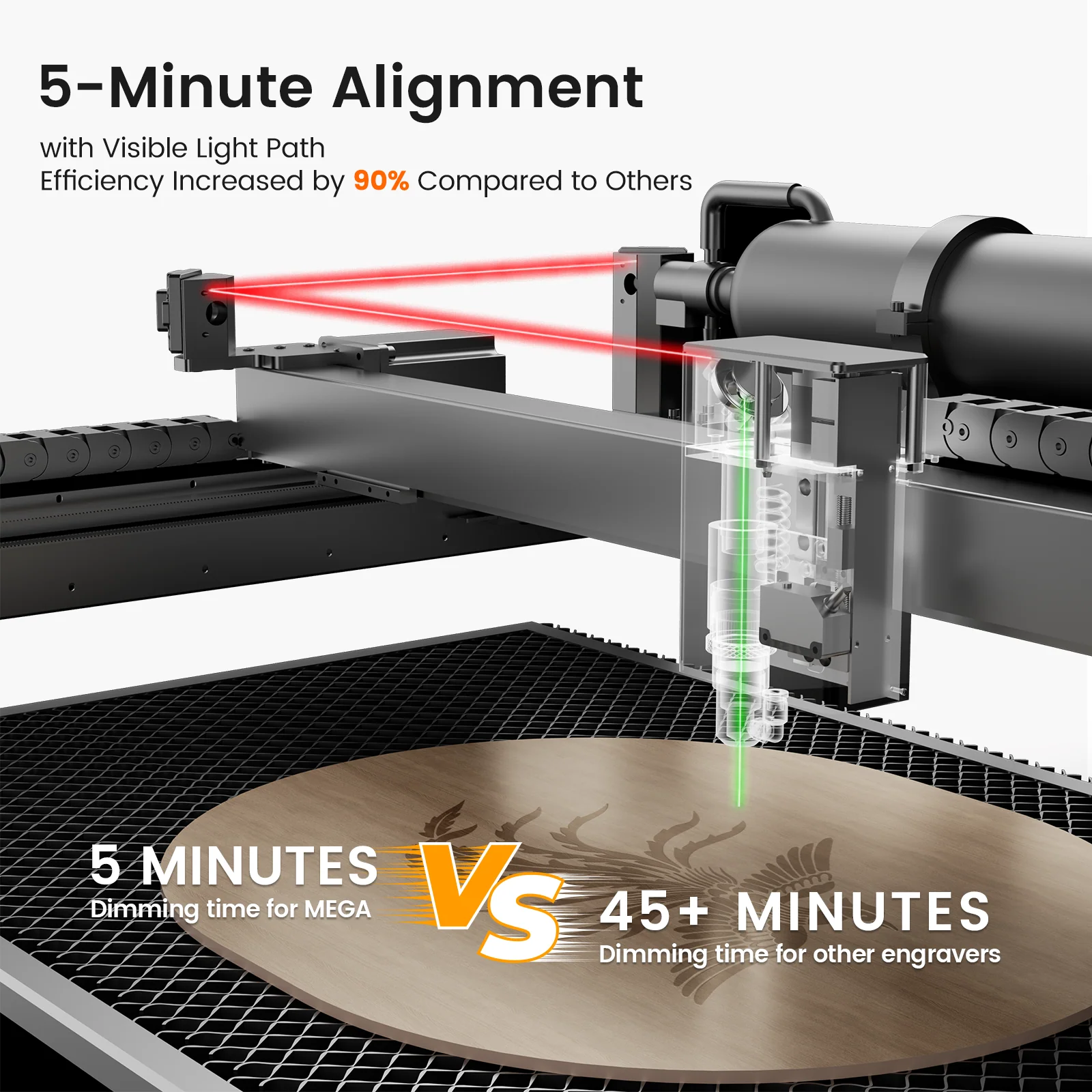 Monport MegaS – Mega Series Upgrade: 70W CO₂ Laser Engraving and Cutting Machine with Intelligent Precision - Image 14