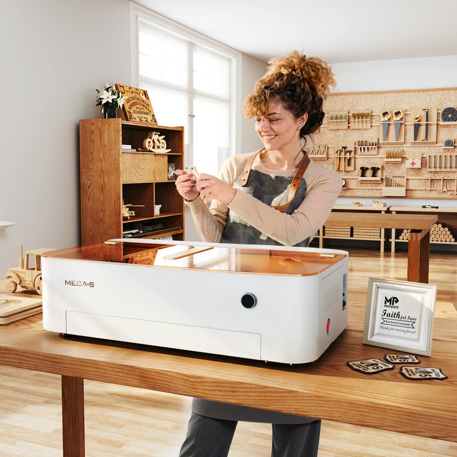 Monport MegaS – Mega Series Upgrade: 70W CO₂ Laser Engraving and Cutting Machine with Intelligent Precision - Image 22