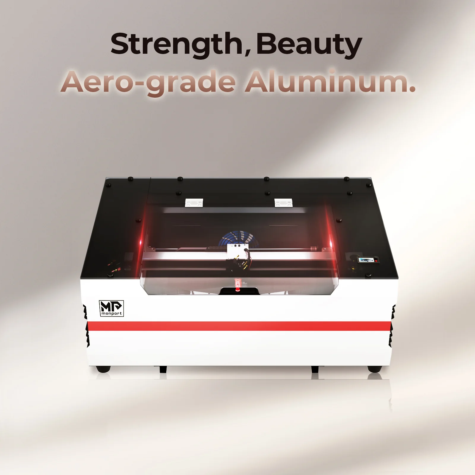 Monport Reno45 45W Desktop CO2 Laser Engraver & Cutter (16"X12") with Brand New Assisted-Autofocus - Image 14