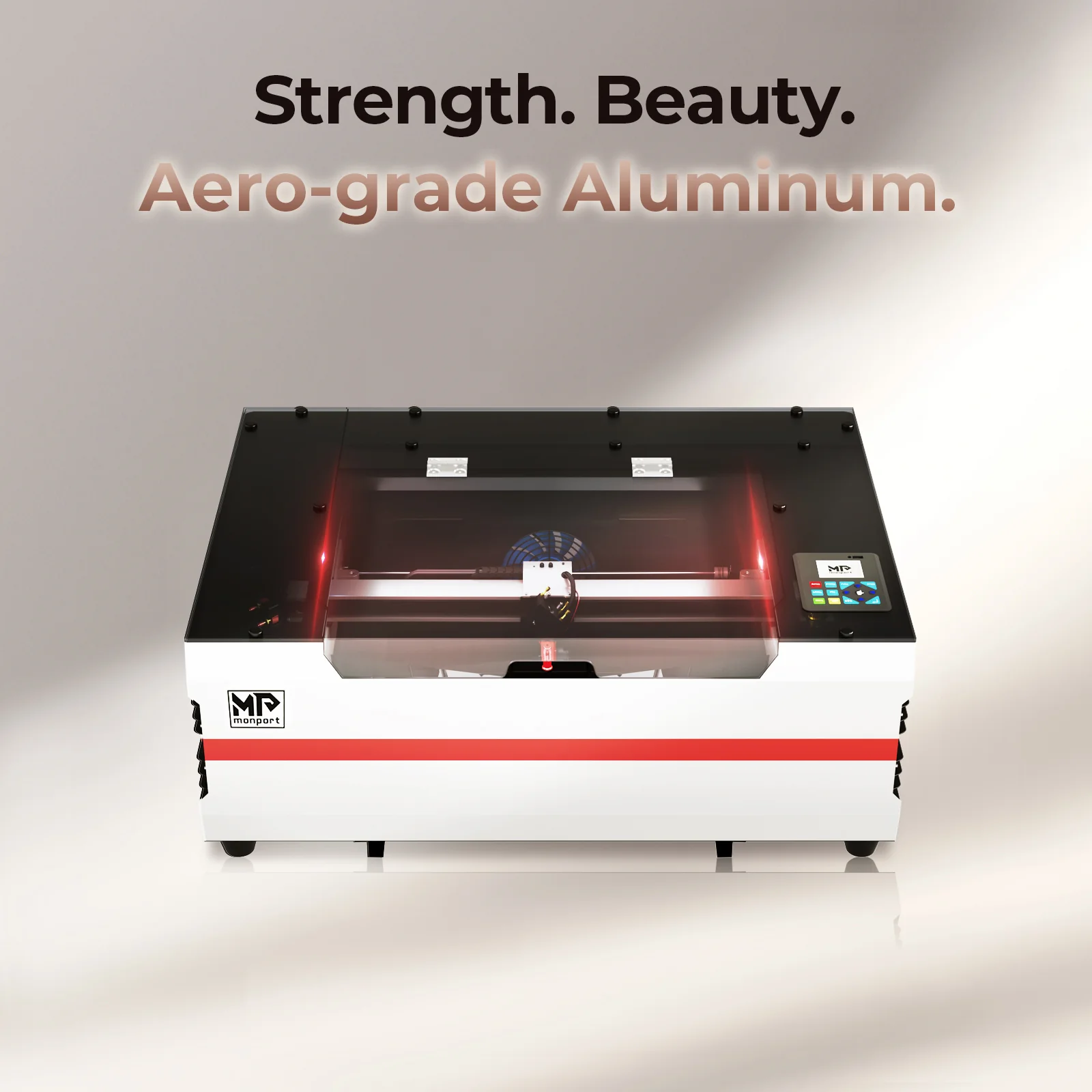 Monport Reno45 Pro 45W Desktop CO2 Laser Engraver and Cutter (16" x 12") with Brand New Assisted Autofocus - Image 11