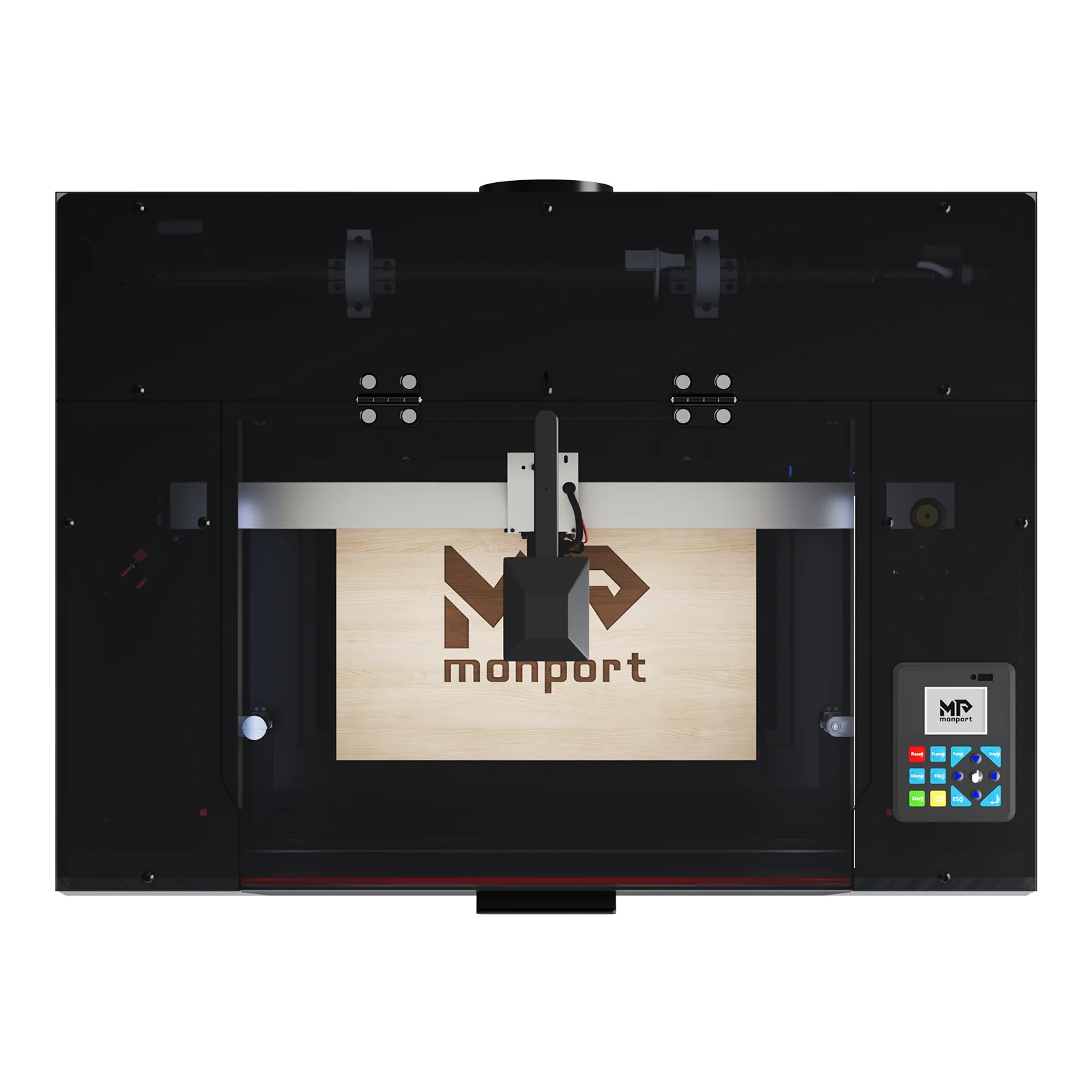 Monport Reno45 Pro Vision 45W Desktop CO2 Laser Engraver & Cutter (16" X 12") with 8MP HD Camera and Magnetic Assisted Autofocus - Image 3