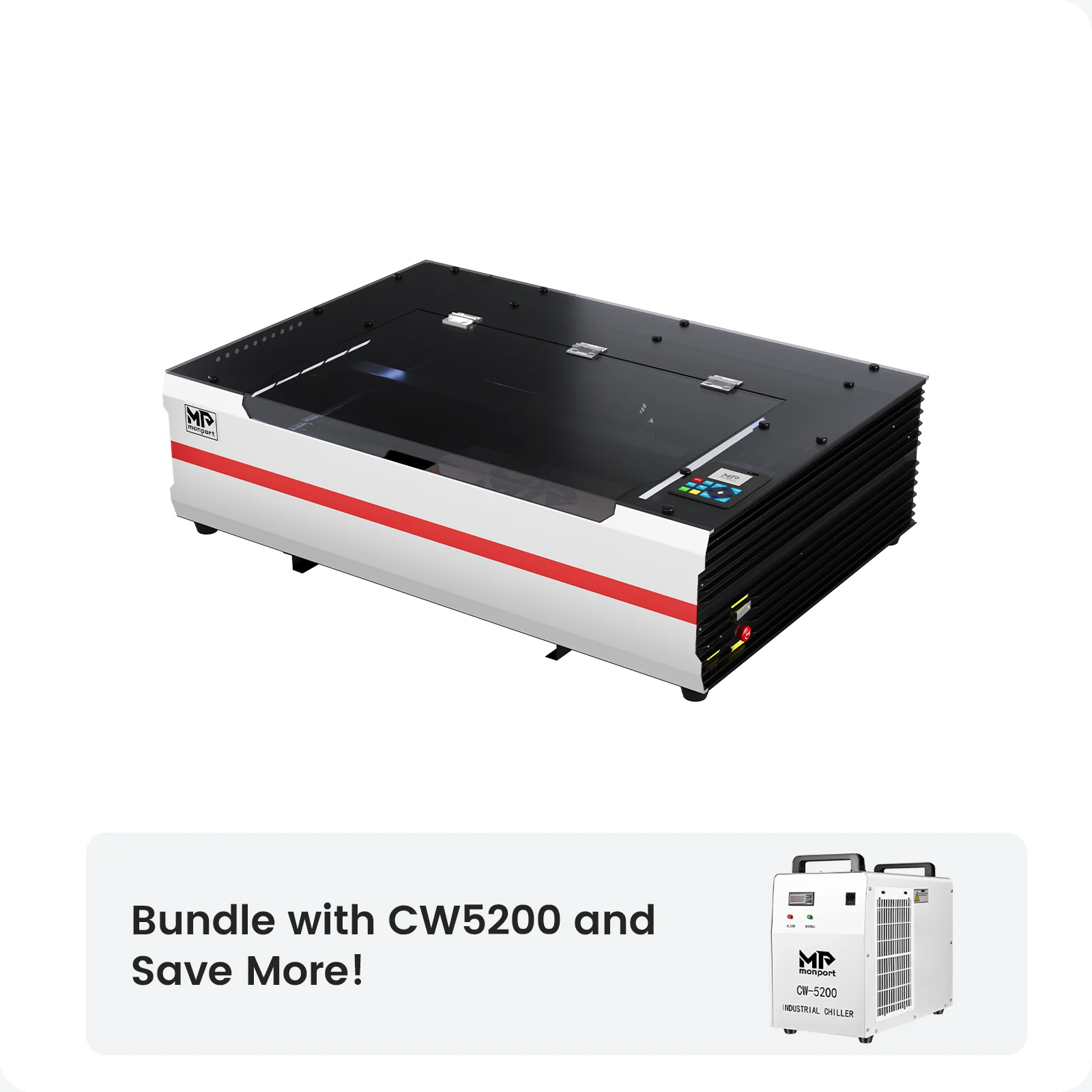 Monport Reno65 Pro 65W Desktop CO2 Laser Engraver & Cutter (24”X16”) with brand new DSP Controller and Assisted Autofocus - Image 18