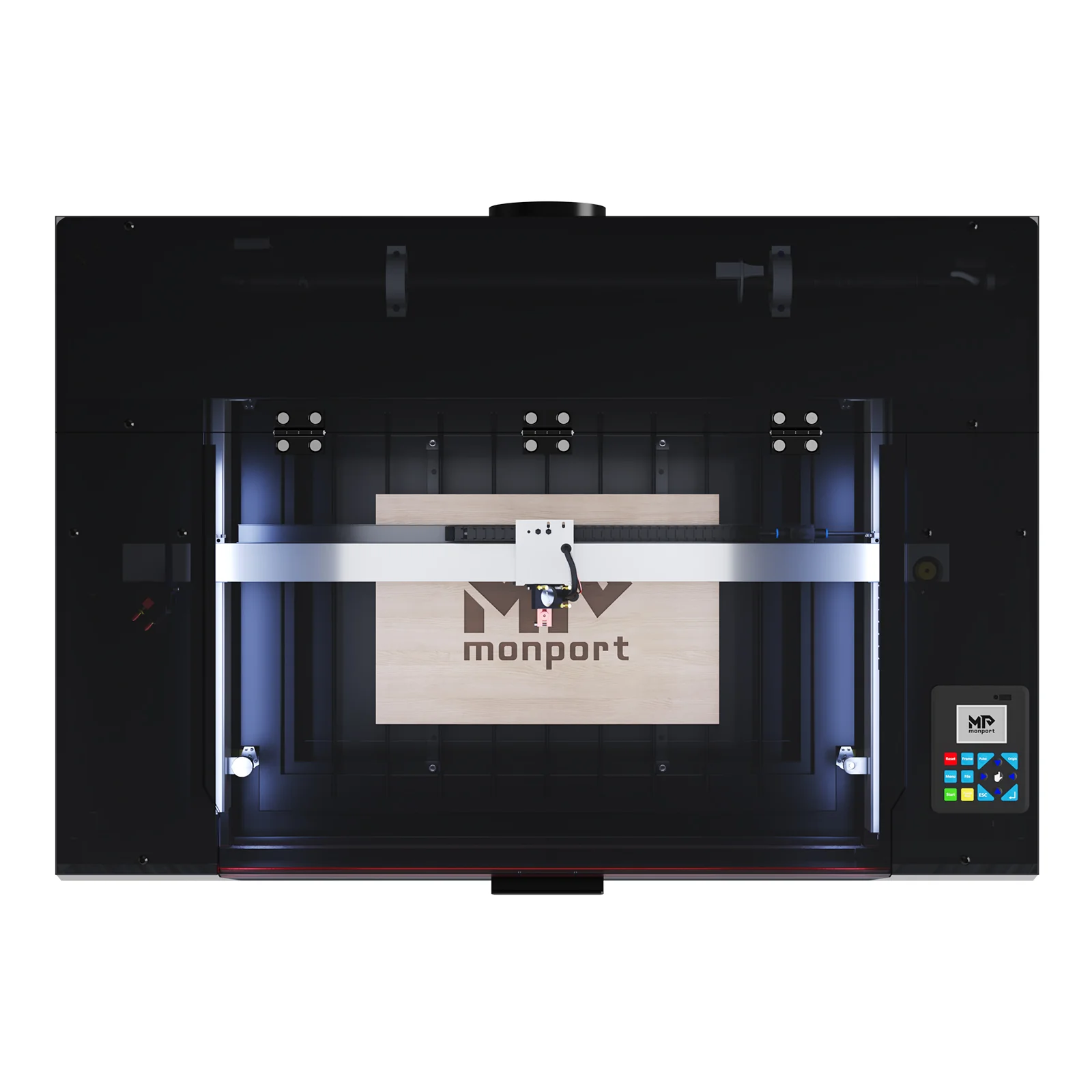 Monport Reno65 Pro 65W Desktop CO2 Laser Engraver & Cutter (24”X16”) with brand new DSP Controller and Assisted Autofocus - Image 5