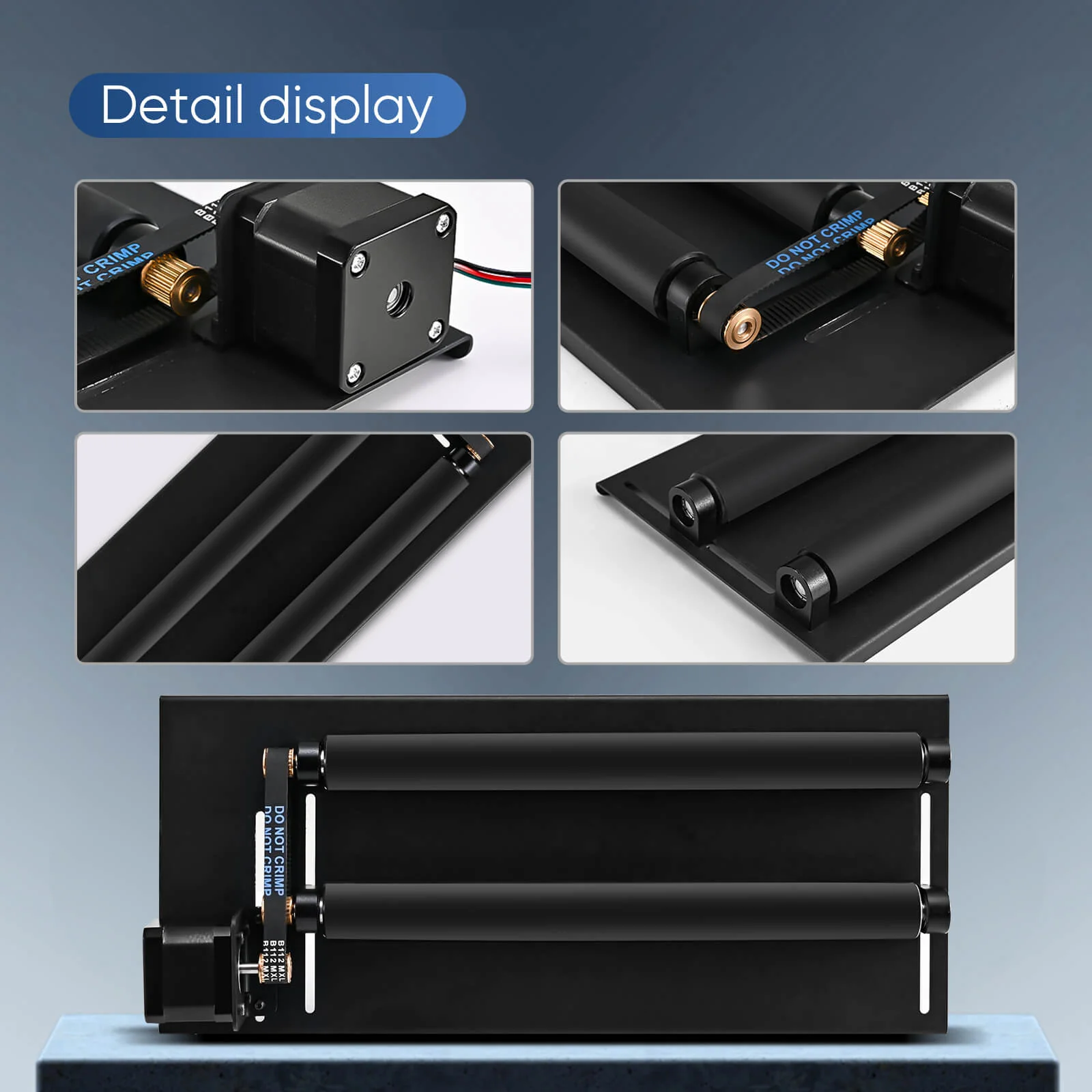 Monport Upgraded Laser Rotary Roller 360° for 40W CO2 Laser Engraver To Hold Cylindrical Objects - Image 5