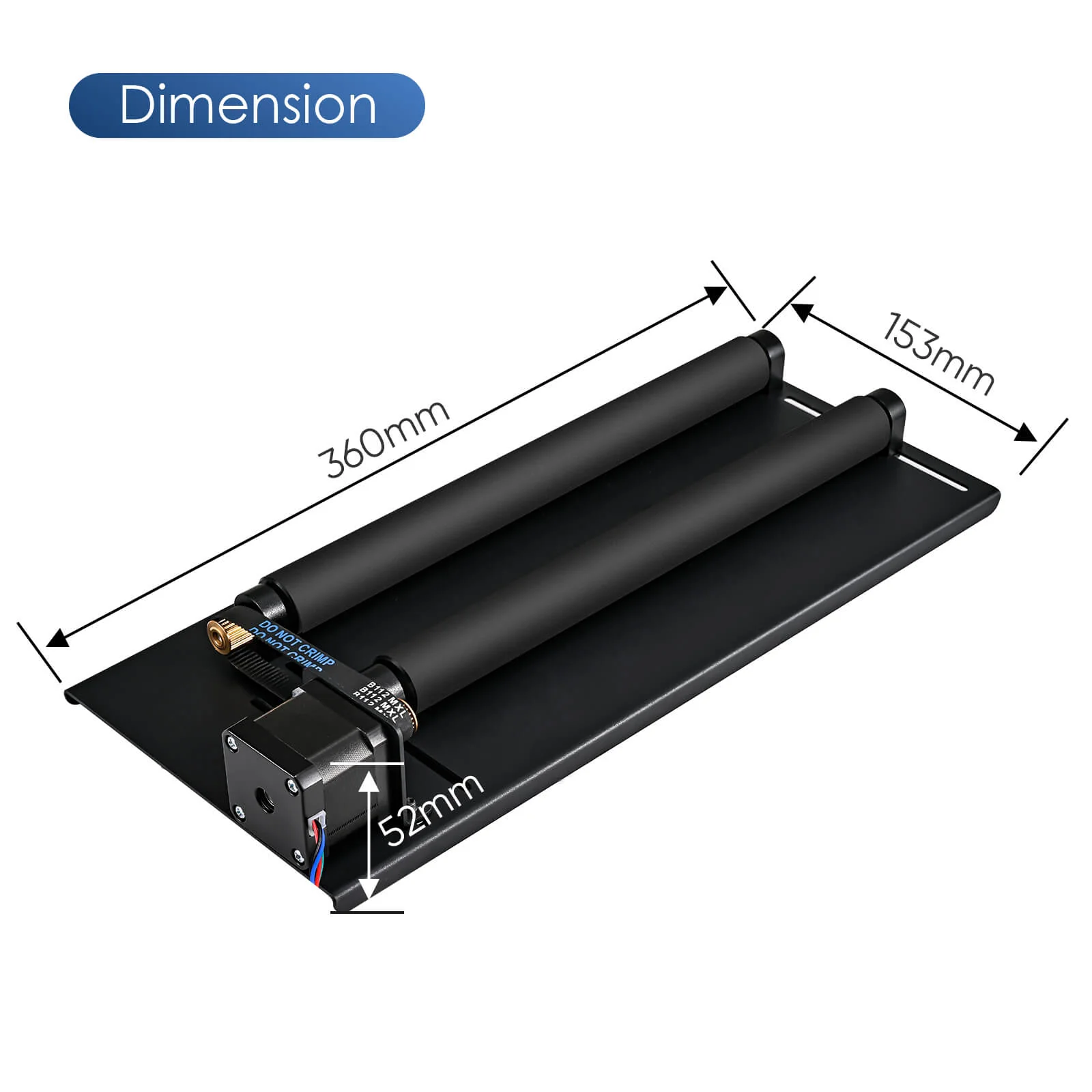 Monport Upgraded Laser Rotary Roller 360° for 40W CO2 Laser Engraver To Hold Cylindrical Objects - Image 6